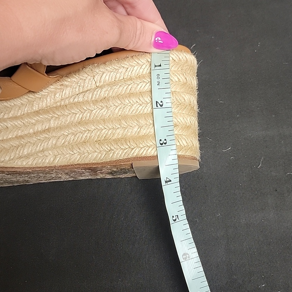 HERMES Nappa Ithea Espadrille Wedge Sandals - W9 - Picture 11 of 12